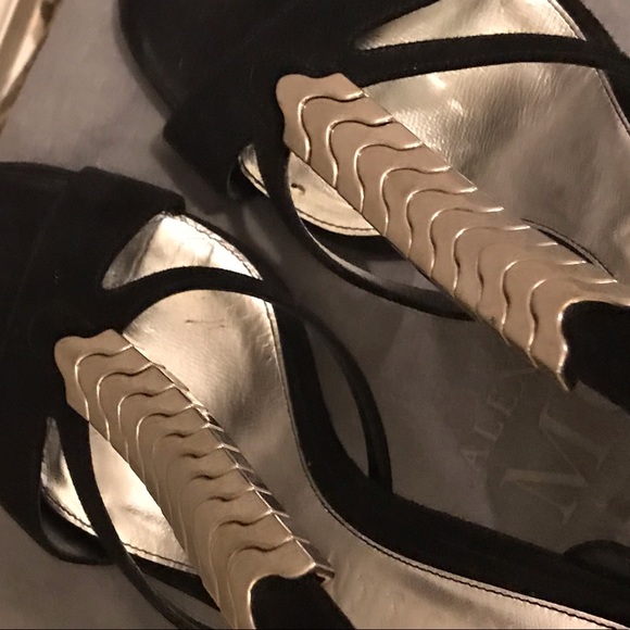 Alexander McQueen Suede Strappy Heels - Picture 6 of 8